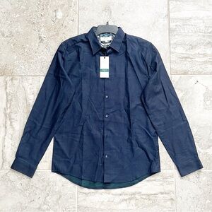 NWT next Regular Fit Men’s Dress Shirt, Navy Size M New w/Tag Retail £32